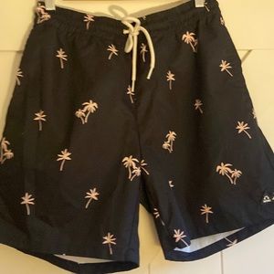 Black palm tree shein shorts